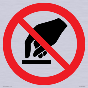 P010 Prohibition: Do not touch